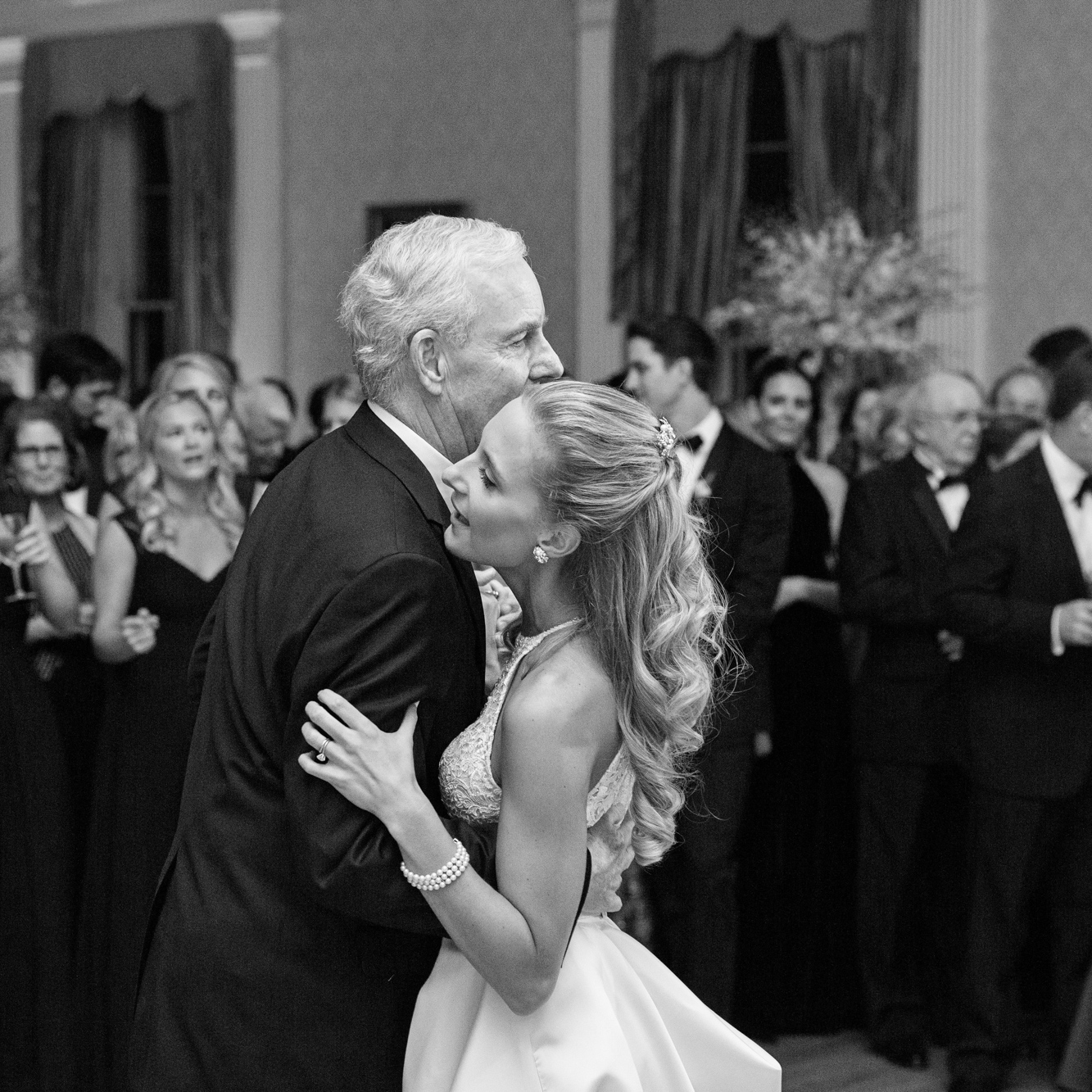 Sometimes the father/daughter dance is the most touching part of a wedding ...