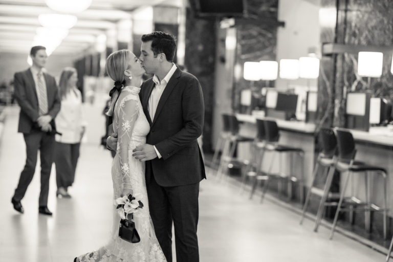 The Complete NYC Wedding, From A City Hall Ceremony to An After-Party at  the Roxy Hotel - Over The Moon