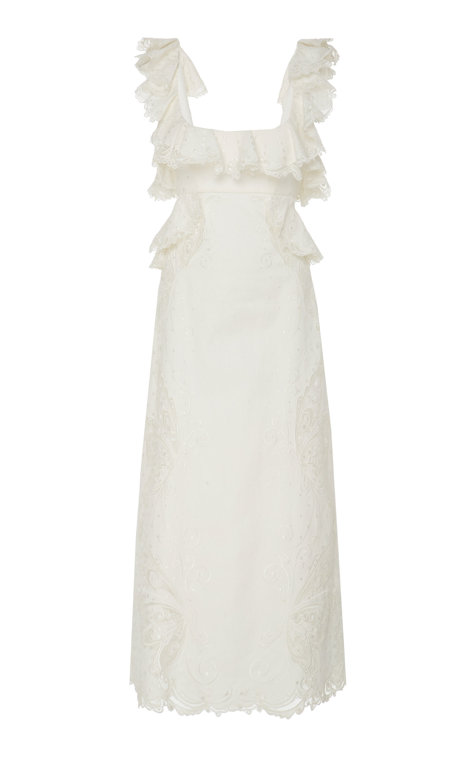 large_zimmermann-white-embroidered-cut-out-silk-linen-midi-dress - Over ...