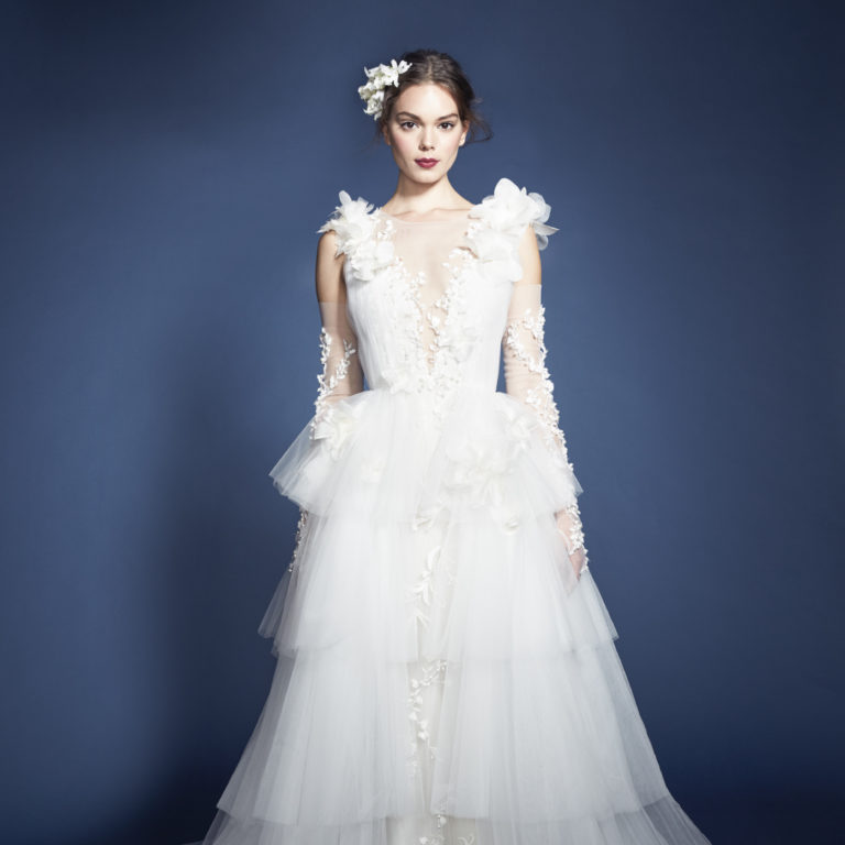 The Bride's Friend Zac Posen Created a Couture Ball Gown For Her New ...