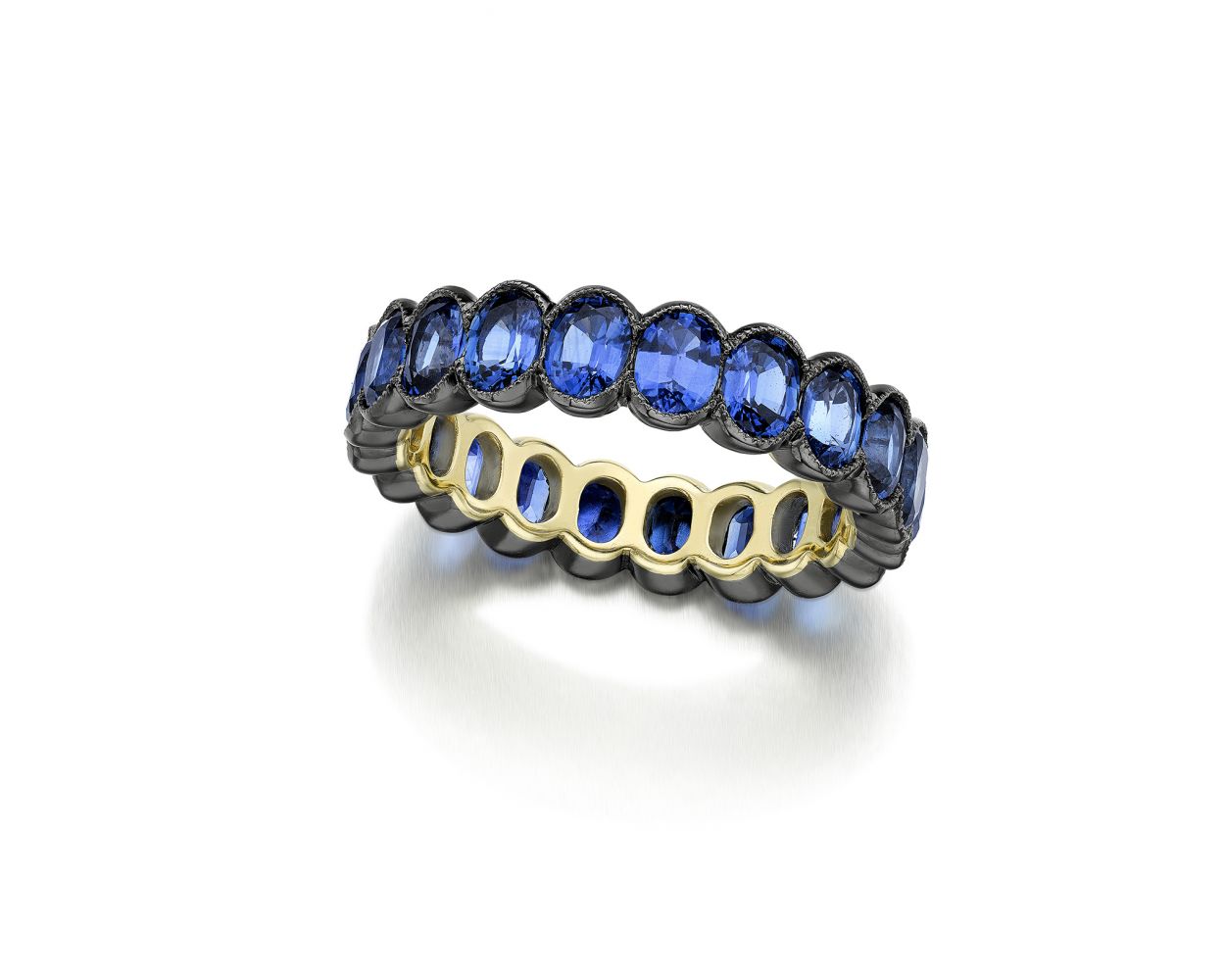 Jessica McCormack Oval Sapphire Eternity Band - Over The Moon