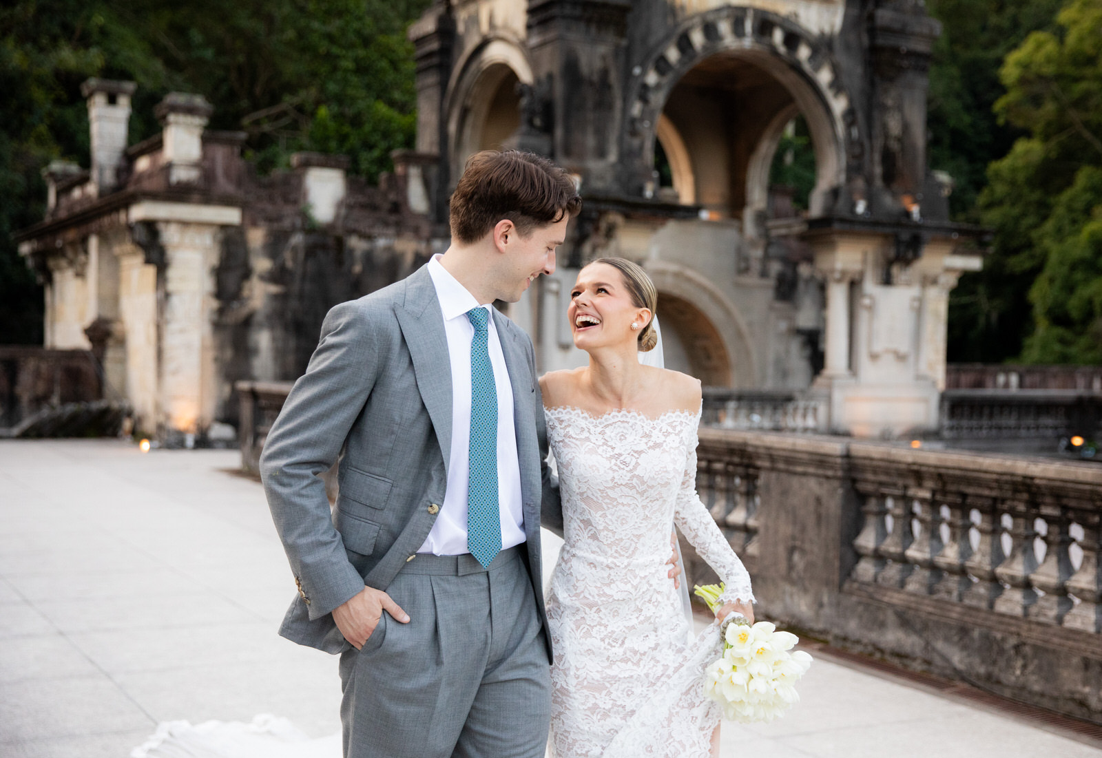 A Tropical Chic Wedding With a Rio Twist and American and Brazilian  Traditions at The Parque Lage - Over The Moon