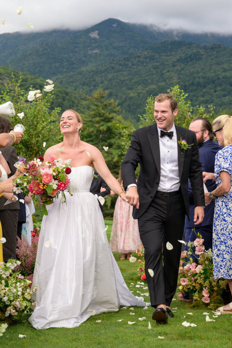 Over The Moon Styled This Bride For Her Elegant Mountainside Wedding Ceremony in The Adirondacks