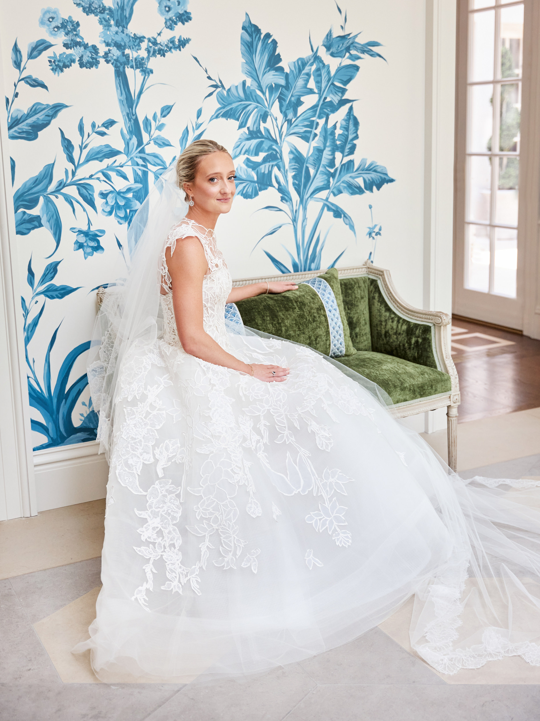 The Bride Wore Oscar de la Renta Down The Aisle at Her Romantic Wedding in  Georgia  Over The Moon